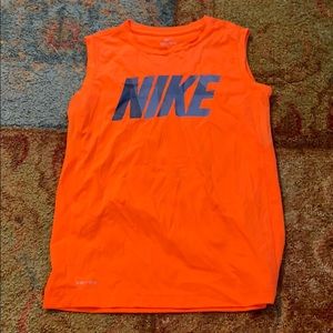 Fluorescent Orange Nike Kids Medium TankTop